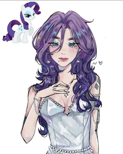 Mlp Luna Human Fanart, Luna Fanart Mlp, Rarity Pfp Human, Human Rarity Fanart, Rarity Fanart, Rarity Cosplay, Rarity Human, Fluttershy Human, Cartoon Characters Sketch