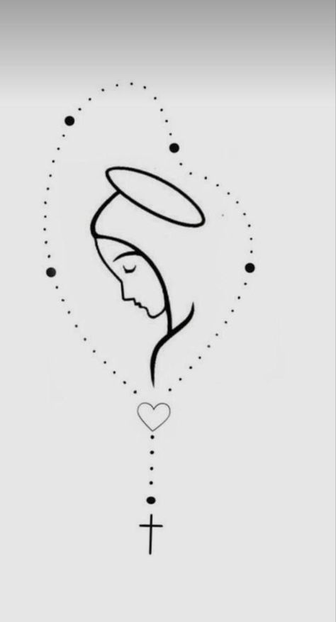 Rosary Drawing, Maria Tattoo, Drawing Embroidery, Rosary Tattoo, Wrist Tattoo Designs, Traditional Tattoo Designs, Jesus Drawings, Wrist Tattoo, Sainte Marie