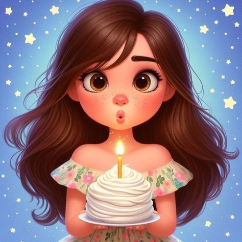 Self Illustration, Blowing Candles, Queen Wallpapers, Cake Stickers, Cartoon Story, Candle Drawing, Cake Topper Printable, Cake Topper Tutorial, Cartoon Face