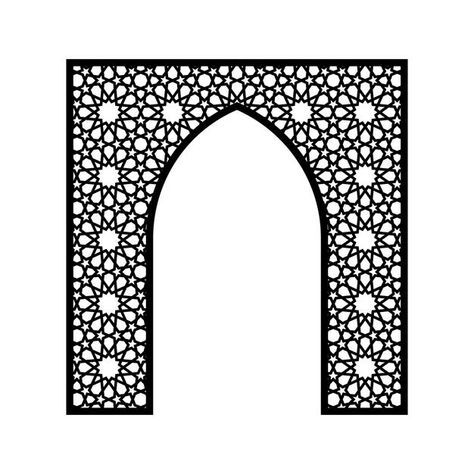 Islamic Frame Design, Islamic Arch, Arabic Interior Design, Muslim Prayer Room Ideas, Islamic Design Pattern, Arabian Decor, Decorative Ceiling Tile, Balcony Grill Design, Grill Door Design