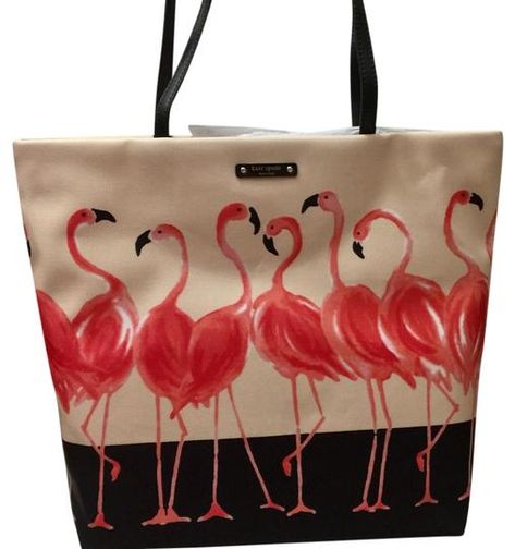 Flamingo Tote Bag, Kate Spade Flamingo, Flamingo Bag, Flamingo Jewelry, Brown Crossbody Bag, Pool Bags, Walk On The Wild Side, Kate Spade Totes, Kate Spade Tote Bag