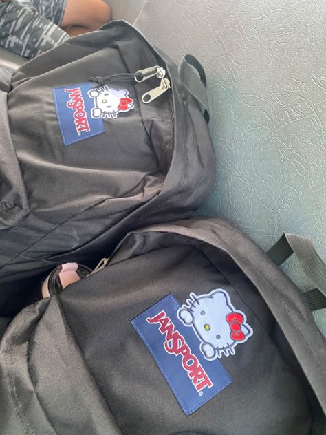 hello kitty backpack jansport Hello Kitty Backpack Jansport, Black Jansport Backpacks Hello Kitty, Hello Kitty Backpack Pin, Decorated Jansport Backpack, Jansport Backpacks Hello Kitty, Jansport Bow Backpack, Jansport Hello Kitty Backpack, Bookbags For Highschool Aesthetic, Hello Kitty Jansport Backpack