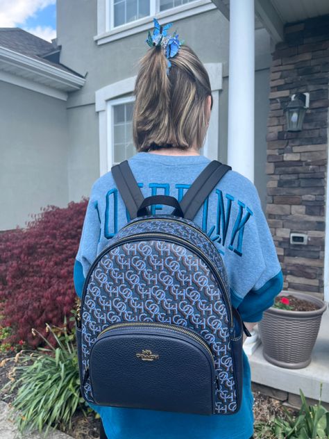 coach court backpack blue monogram print Coach Backpack Jordyn, Coach Court Backpack, Modern Coach Backpack For On-the-go, Casual Coach Backpack For On-the-go, Functional Coach Backpack For On-the-go, Coach Backpack, Monogram Prints, Blue Backpack, Backpacks