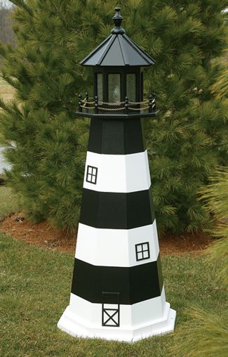 Garden Lighthouse, Lighthouse Woodworking Plans, Solar Lighthouse, Fire Island Ny, Wooden Lighthouse, Clay Pot Lighthouse, Wood Lighthouse, Lighthouse Crafts, Bodie Island Lighthouse