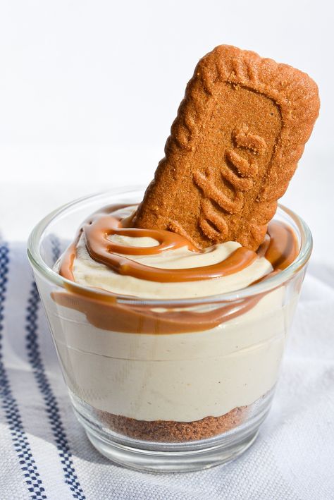 Vegan Biscoff Dessert Cups Vegan Dessert Cups, Biscoff Dessert Cups, Biscoff Dessert, Lotus Cookies, Biscotti Recipes, Biscoff Cake, Biscoff Cheesecake, Biscoff Cookie Butter, Cheesecake Cups