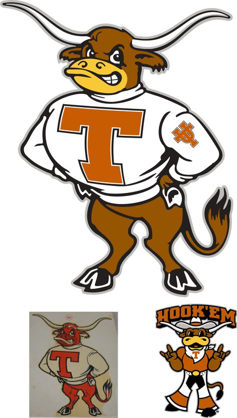 College Mascots Logo, Bull Mascot, Bulldogs Mascot, Vintage College Mascot Logo, Texas Logo, Texas Longhorns Logo, Athletics Logo, Ut Longhorns, Texas Longhorns Football