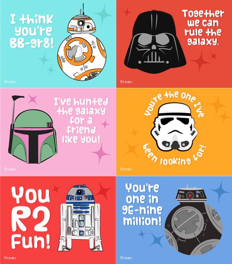 Star Wars Valentines For School | Valentines for boys | free printable valentine cards #starwarsfans #disney #disneystarwars #valentinesforkids #simpleeverydaymom #TheForceAwakens #TheLastJedi #RogueOne Free Star Wars Valentines Printables, Star Wars Valentines For Him, Star Wars Birthday Cards Diy, Star Wars Valentines Cards, Starwars Valentines, Starwars Valentines Cards, Free Printable Star Wars, Free Printable Valentine Cards, Star Wars Valentine