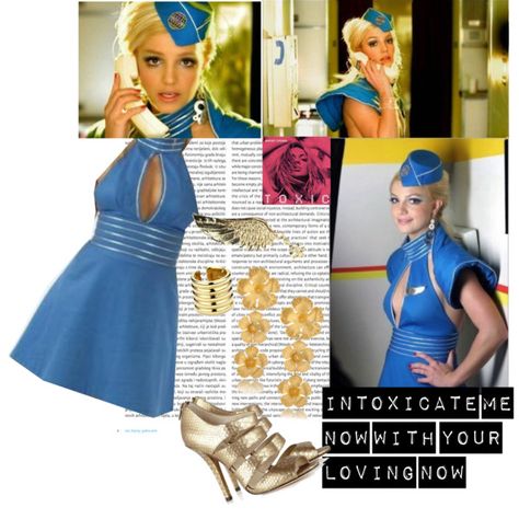 Britney Spears Flight Attendant Costume, Britney Spears Toxic Costume, Britney Spears Halloween Costume, Britney Spears Costume, Toxic Britney, Flight Attendant Costume, Britney Spears Outfits, Britney Spears Toxic, Hallowen Ideas