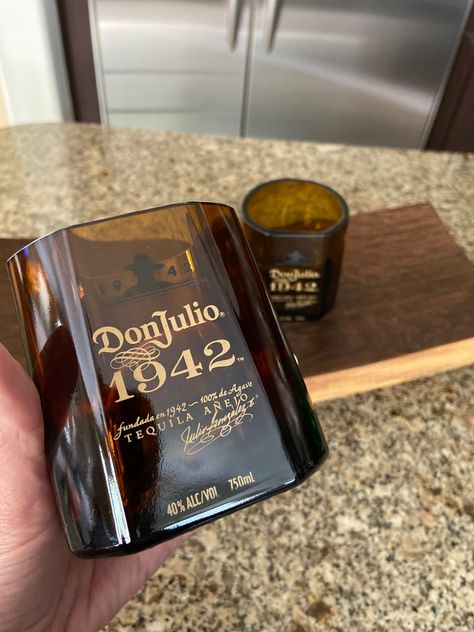 Handcrafted from Don Julio 1942 Tequila bottles with the connoisseur in mind.  This high-end set will be a pleasure to sip from.  Don Julio 1942 is the tequila that pays tribute to the year that Don Julio González began making tequila.   Make it a gift set for $10 more and add on a set of 2 1942 leather coasters. Feel good about saving a piece of tequila making history with the Winey Guys. 1942 Tequila, Tequila Bottles, Leather Coasters, The Don, Tequila, Feel Good, Barware, Gift Set, Coasters