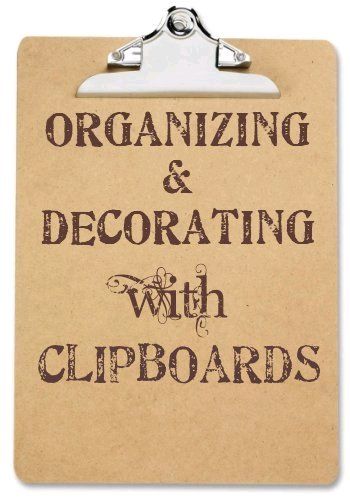 Clipboard Crafts, Clipboard Art, Clipboard Decorating, Repurposed Art, Organizing Ideas, Clipboard, Cleaning Organizing, Great Ideas, Diy Projects To Try