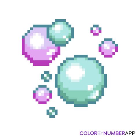 Pixel Art Bubbles, Bubble Pixel Art, Pixel Bubble, Art Bubbles, Game Dev, Phone Background, 8 Bit, Transparent Stickers, App Icon