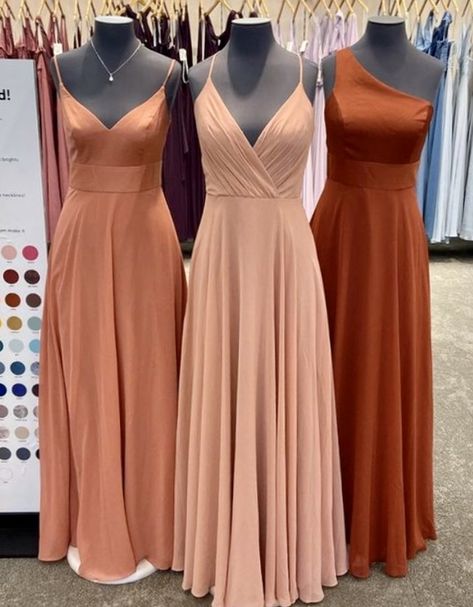 Rust And Blush Bridesmaid Dress, Rust Wedding Color Bridesmaid Dress, Terra Cotta Bridesmaid Dresses Shades, Champagne And Terracotta Bridesmaid Dresses, Shades Of Rust Bridesmaid Dresses, Light Terracotta Bridesmaid Dresses, Wedding Colors Terra Cotta, Terracotta Bridesmaids Dresses, Terracotta Bridesmaid Dresses Mismatched