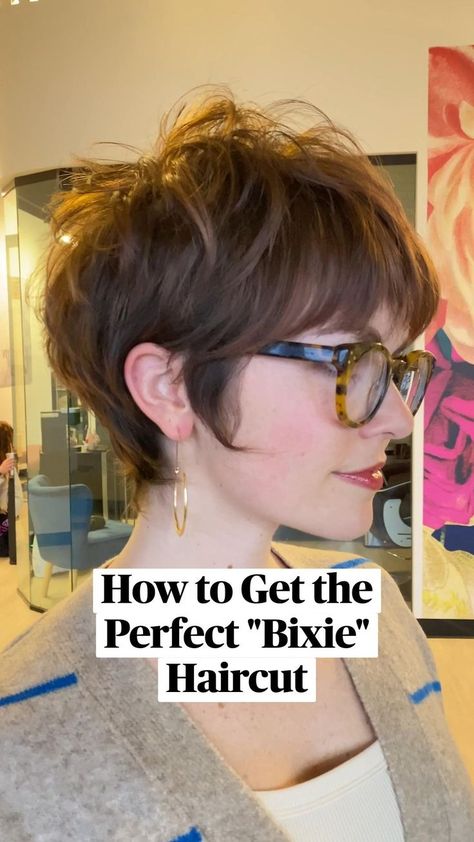 Longer Pixie Haircut Oval Face, Pixie With Glasses Short Hair, "bixie" Haircut 2022 Red, Pixies For Fine Hair 2023, Women’s Shirt Haircut, Middle Age Pixie Haircut, Back View Of Short Shaggy Hair, Short Hair 40 Year Old Women 2023, Piecy Bob Haircut Short Hairstyles