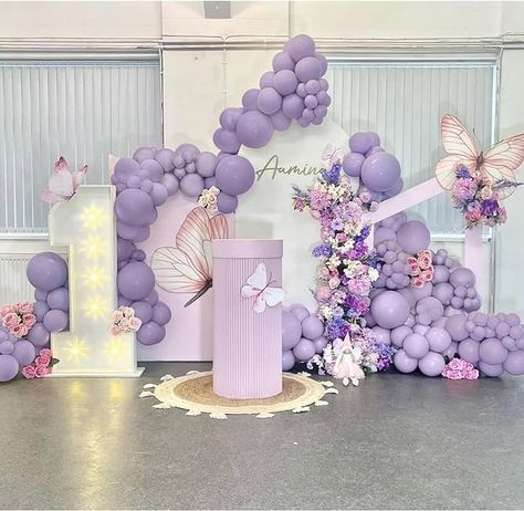 Pastel Purple Balloons- Double Stuffed Lavender Balloons Different Sizes 18 12 10 5 Inches for Garland Arch, Light Purple Balloons for Birthday Baby Shower Gender Reveal Wedding Party Decoration #ad #amazon #amazoninfluencer #purple #balloons #gardland #party #inspo #butterflies #pink #girl #birthday #oneyear Purple Birthday Decorations, Butterfly Birthday Decorations, Lavender Balloons, Butterfly Birthday Party Decorations, Butterfly Themed Birthday Party, Purple Party Decorations, Butterfly Birthday Theme, Lavender Baby Showers