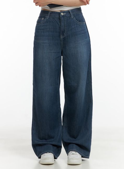 solid-low-rise-baggy-jeans-cl422 / Dark blue Retro Blue Baggy Jeans, Dark Blue Pants Outfit, Dark Baggy Jeans, Navy Blue Baggy Jeans, Dark Blue Baggy Jeans, Blue Baggy Pants, Dark Wash Baggy Jeans, Girls Jeans Top, Baggy Blue Jeans