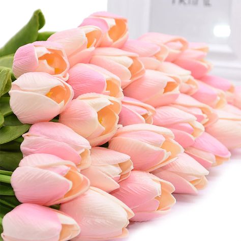 Smarter Shopping, Better Living! Aliexpress.com Faux Flowers Wedding, Bouquet For Wedding, Silk Tulips, Fake Flower Bouquet, Flowers Real, Wedding Store, Flower Centerpieces Wedding, Most Beautiful Flowers, Pink Tulips