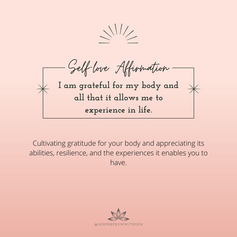 Gratitude Affirmations, Experience Life, Simple Joys, Self Love Affirmations, Love Affirmations, I Am Grateful, My Skin, Life Experiences, Journal Prompts