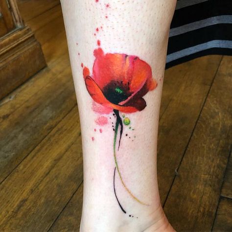 60 Beautiful Poppy Tattoo Designs and Meanings | Page 3 of 6 | TattooAdore Rose And Poppy Tattoo, Poppy Tattoo Meaning, Watercolor Poppy Tattoo, Red Poppy Tattoo, Poppy Flower Tattoo, Skull Rose Tattoos, Poppy Tattoo, Watercolor Tattoo Flower, Poppies Tattoo