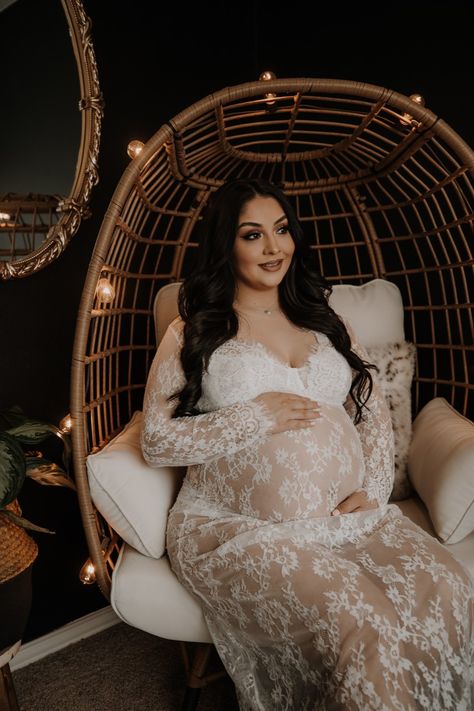 lace dress White Lace Maternity Shoot, Lace Maternity Shoot, Home Maternity Shoot, White Lace Maternity Dress, Lace Maternity Dress, Maternity Pics, Maternity Photoshoot, Maternity Shoot, Chantilly Lace