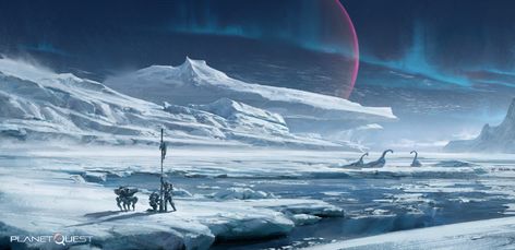 Ice Landscape, Ice Planet, New Planet, Planet Art, Sense Of Sight, Planets Art, Space Wolves, Landscape Concept, Alien Planet