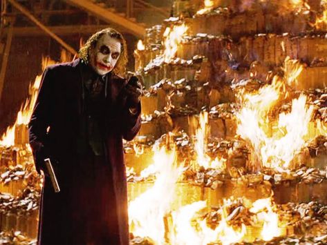 Douchebag Nation pt. 3 The Psychopath Explosion | THE PSYCHO LINGUIST Joker Money, Burning Money, Joker Meme, Makeup Karakter, Everything Burns, Nba Funny, Der Joker, Watch The World Burn, Heath Ledger Joker