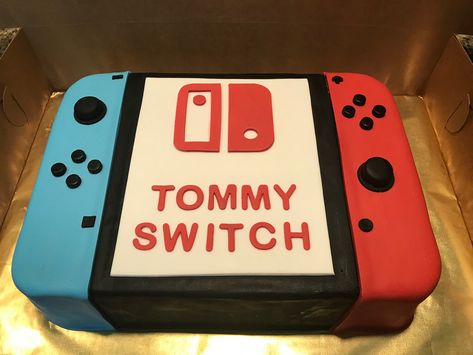 Nintendo Switch cake Nintendo Cakes For Boys, Nintendo Switch Cakes For Boys, Nintendo Cake Ideas, Nintendo Switch Cake Ideas, Video Game Cakes For Boys, Nintendo Birthday Cake, Gaming Cakes For Boys, Nintendo Switch Birthday Cake, Gaming Birthday Cake