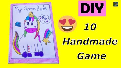 DIY Cute Game Book | 10 EASY PAPER GAMES | How to make Paper Gaming Book | @CraftStack #GameBook #PaperGame #PaperCraft #DiyGameBook #CuteGameBook #GamingBook #FunGames #10Games #DiyPaperGames Diy Busy Books, Handmade Games, Cute Game, Flower Line Drawings, Busy Books, Paper Games, Diy Games, Cute Games, Make Paper