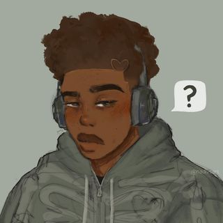 nadia 🪴 (@nadivsart) • Instagram photos and videos Boy With Headphones Drawing, Black Guy Pfp, Black Aesthetic Pfps, Boy With Headphones, Black Ocs, Black Boy Hairstyles, Headphones Drawing, Headphones Art, Templar Knights