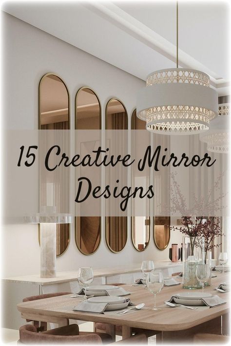 Oversized Mirror Dining Room, Mirror Accent Wall Entryway, Dining Wall Mirror Ideas, Wall Mirrors Decor Ideas Diy, Wall Decor Mirrors Living Room, Mirror Wall Dinning Room Interior Design, Dining Room Mirror Wall Ideas, Long Mirror Dining Room, Mirrors For Dinning Room