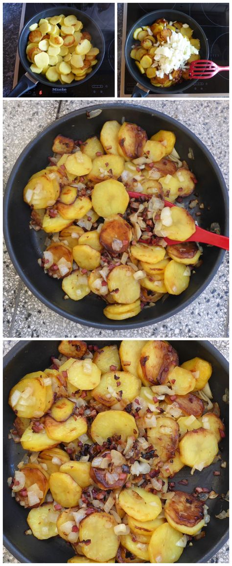 German Fried Potatoes Recipes, German Fried Potatoes, German Meals, Caveman Diet Food List, International Meals, Delicious Potatoes, German Dishes, German Food Authentic, German Potatoes