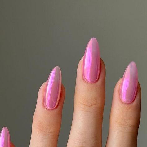 Thermo Nails, Fun Chrome Nails, Bubble Gum Nails, Duochrome Nails, Bubble Gum Pink Nails, Opalescent Nails, Bubble Nails, Barbie Nails, Unghie Sfumate