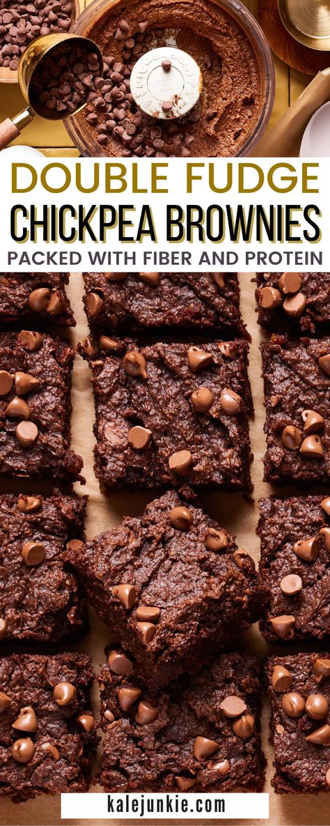 Chocolate Chickpea Brownies, Flourless Chickpea Brownies, Homemade Fiber One Brownies, Chickpea Brownies Easy, Easy Chick Pea Brownies, Healthy Brownie Muffins, Chick Pea Brownies, Chickpea Flour Recipe, Chickpea Brownies Healthy