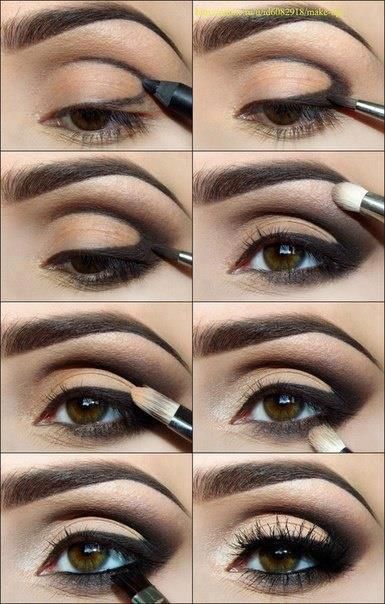 Make Up Mata, Mekap Mata, Makeup Tip, Juvias Place, Smokey Eye Tutorial, Smink Inspiration, Makijaż Smokey Eye, Makeup Hacks, Eye Tutorial