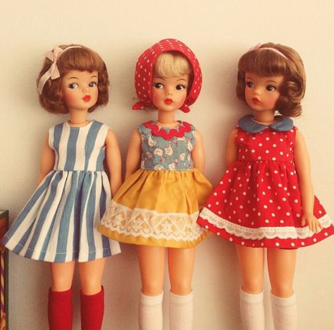 Tammy dolls. Tammy Doll, Sindy Doll, Doll Vintage, Old Dolls, Vintage Barbie Dolls, Barbie Friends, Pretty Dolls, Dollhouse Dolls, Retro Toys