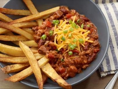 Dragon Breath Chili, Double Fried French Fries, Dragon Breath, Dragons Breath, Guy Fieri, Pinto Beans, Chili Recipe, Top Recipes, Chili Recipes