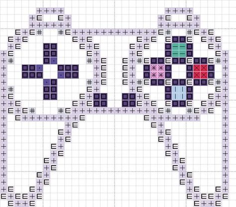 Playstation Cross Stitch, Playstation 1 Controller, Gamer Crochet, Cross Stitch Games, Pattern Game, Graph Paper Drawings, Cross Stitch Kitchen, Playstation 1, Completed Cross Stitch