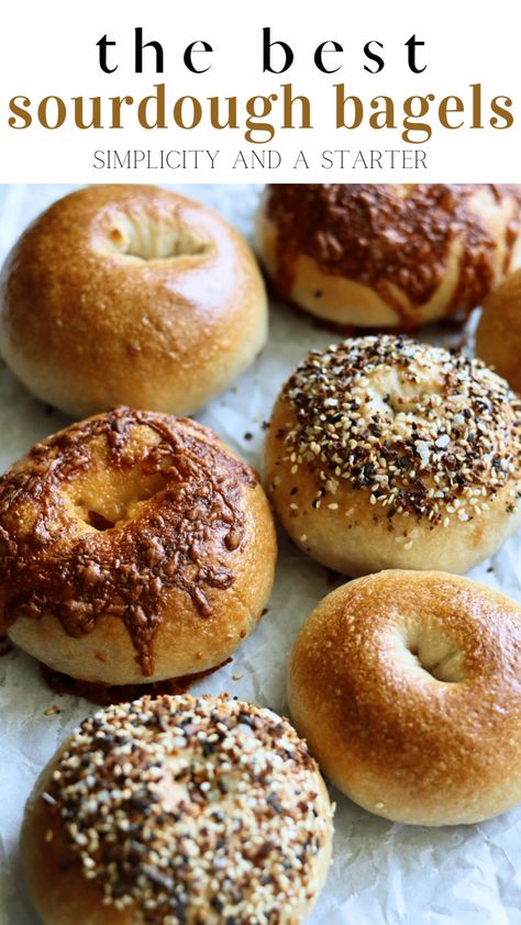 The Best Sourdough Bagels - Simplicity and a Starter Sourdough Bagel, Sourdough Bagels, Danish Dough, Sourdough Starter Discard Recipe, Sourdough Starter Recipe, Bagel Recipe, Sourdough Baking, Starters Recipes, Sourdough Recipes