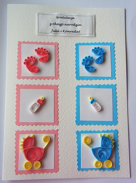 quilled new baby twins card | Flickr - Photo Sharing! Quilling Pattern, Paper Quilling Tutorial, Paper Quilling For Beginners, Paper Quilling Flowers, Paper Quilling Cards, Paper Quilling Jewelry, Baby Twins, Paper Quilling Patterns, Quilled Paper Art