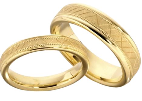 14K Solid Yellow Gold His and Hers Wedding Rings - LTB JEWELRY His And Hers Wedding Rings, Hers Wedding Rings, Hand Engraved Wedding Band, Star Wedding Band, Matching Wedding Band Sets, Matching Wedding Ring Sets, Womens Wedding Ring Sets, His And Her Wedding Rings, Couples Wedding Bands