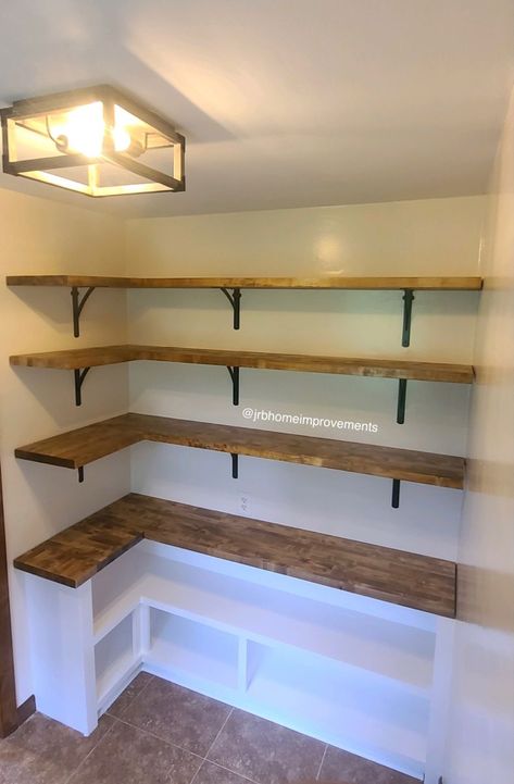 Pantry Renovation, Pantry Closet Design, Pantry Layout, House Pantry, Pantry Laundry Room, Farmhouse Pantry, Pantry Room, Pantry Remodel, Desain Pantry