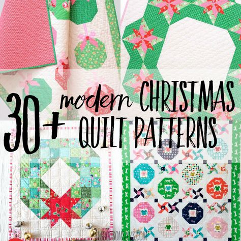 Christmas Present Quilt, Modern Christmas Quilt, Tree Quilt Pattern, Christmas Tree Skirts Patterns, Christmas Quilting Projects, Christmas Quilt Blocks, Christmas Tree Quilt, Christmas Quilting, Christmas Sewing Projects