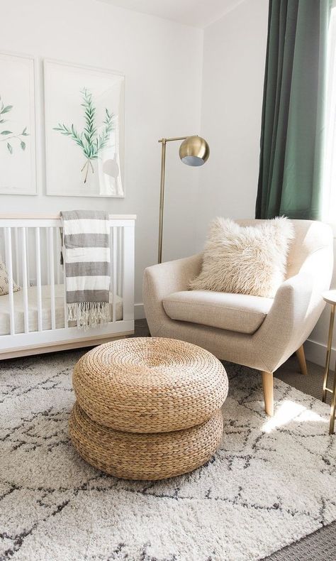 These five Ikea products are some of the retailer’s most popular pieces of all time, and for good reason—they’re versatile, affordable and super-easy to upgrade. Click through to shop our faves among Ikea’s best sellers, and to learn how to make them look like designer goods. Baby Room Boy, Baby Nursery Inspiration, Green Nursery, Nursery Baby Room, Gender Neutral Nursery, Baby Bedroom, Baby's Room, Nursery Inspiration, Nursery Design