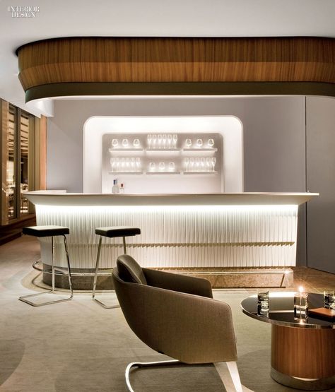 Interior Design Magazine Jouin Manku, Bar And Lounge, Bar Interior Design, Counter Design, Bar Interior, Bar Design Restaurant, Lounge Area, Hotel Bar, Interior Design Magazine