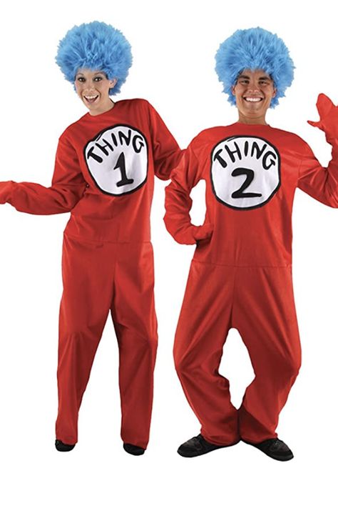 Twin Costumes, Sibling Costume, Twin Halloween Costumes, Dr. Seuss, Halloween Memes, Games Diy, Masks Diy, Halloween Recipe, Crafts Halloween