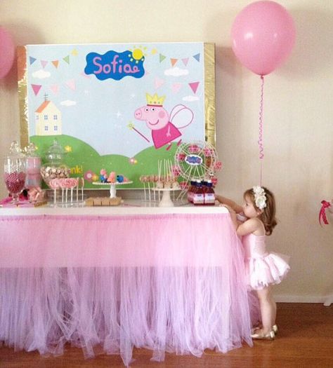 Peppa pig Backdrop  Peppa Pig inspired Birthday by PinkArrowStudio Peppa Pig Backdrop, Peppa Pig Banner, Pig Ballerina, Pig Birthday Theme, Peppa Pig Birthday Party Ideas, Peppa Pig Birthday Decorations, Peppa Pig Birthday Party Decorations, Peppa Pig Invitations, Pig Birthday Party