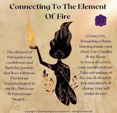 Elemental Spells, Fire Magick, Fire Witch, Element Of Fire, Witchcraft Spells For Beginners, Spells For Beginners, Wiccan Magic, Luck Spells, Elemental Magic