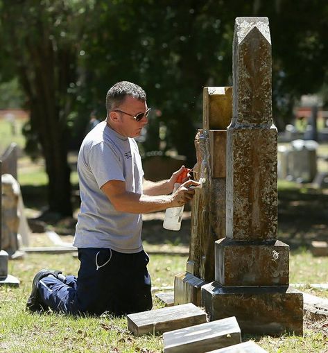 Grave Cleaning, Headstone Cleaning, How To Clean Headstones, Cemetery Symbols, Grave Headstones, Granite Headstones, Cemetery Headstones, Cedar Grove, Ancestry Genealogy