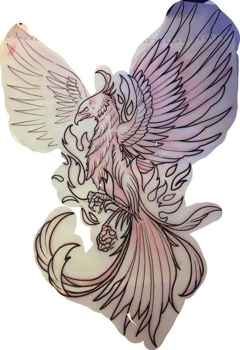 Phoenix Tattoo Stencil, Phoenix Outline, Flying Phoenix Tattoo, Most Beautiful Tattoos, Phoenix Drawing, Phoenix Bird Tattoos, Rune Tattoo, Phoenix Tattoo Design, Tattoo Outline Drawing