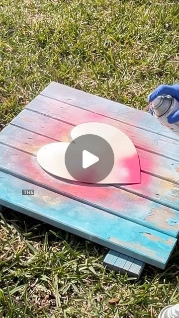 Mona | DIY Crafts Home Decor | on Instagram: "Dawn Power Wash Painting is a cool art technique! I’ve been seeing it around and just had to try it! Yup! I used Dawn Powerwash and @rustoleum spray paint! It’s such an easy creative art technique! I did it on a wood heart for Valentine’s Day using a Dollar Tree heart but wouldn’t it be fun on a piece of furniture?!? It’s kind of like a bubble painting step by step tutorial but the bubbles come from the powerwash. @dollartree #diy #diy #paint #painting #dawnpowerwashdishspray #dawnpowerwash #crafts #dollartree #dollartreediy #dollarstorecrafts #dollartreecrafts #valentines #valentine #valentineday #heart #heartcraft #trending #trendingart" Dawn Power Wash, Dawn Powerwash, Dollartree Diy, Diy Crafts Home Decor, Rustoleum Spray Paint, Painting Step By Step, Diy Crafts Home, Power Wash, Wash Painting