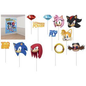 Sonic Banner, Paper Scene, Sonic Knuckles, Hedgehog Birthday, Sonic Party, Scene Setters, Sonic Birthday, Kids Birthday Party Decoration, Photo Fun